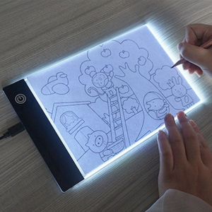 LED วาด Copy Pad ตารางภาพเคลื่อนไหวภาพวาดของเล่นเพื่อการศึกษา 3 ระดับ Dimmable BOARD ของขวัญปรับ Notepad สําหรับเด็ก