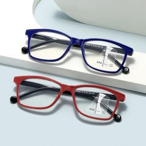 JN IMPRESSION แว่นอ่านหนังสือน้ำหนักเบาป้องกันสีน้ำเงินขาสปริงแว่นตาอ่านหนังสือมัลติโฟกัสแบบก้าวหน้าแว่นตาอ่านหนังสือแว่นตาอ่านหนังสือขายส่งสำหรับทั้งใกล้และไกล