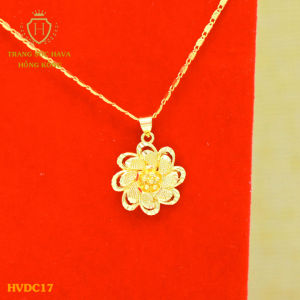 Dây Chuyền Nữ Vòng Cổ Mặt Hoa Mai Titan Xi Mạ Vàng Thật 10k 18k 24k Cao Cấp (Không Bị Đen) - Trang Sức Hava Hong Kong Phong Cách Thời Trang