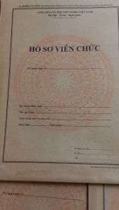 02 Bộ hồ sơ viên chức theo Thông tư số 07/2019/TT-BNV ngày 01/6/2019 của Bộ trưởng bộ Nội Vụ