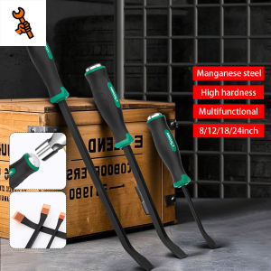 Pry bar high manganese steel pry bar straight flat head screwdriver tool woodworking pry bar