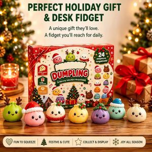 NeeDoh | New Christmas Squishies Advent Calendar 24 Days Countdown Adviento Navidad Dumpling Squishy Slow Rising Squeeze Home Decor Gift