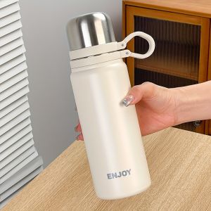 VRIUKNT | 1 piece 800ML/1L new style simple large-capacity SUS316 insulated cup portable water bottle，suitable for travel and sport