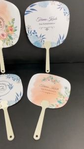 100 Pcs + Sablon Kipas Tangkai Motif Kemasan Plastik