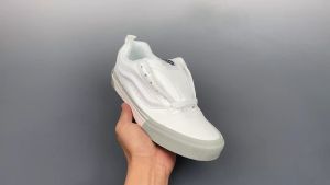 Vans Knu Skool อย่างเป็นทางการอ้วนรุ่นใหญ่ LOGO ย้อนยุคสบายๆอ้วนรองเท้าขนมปัง