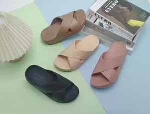 Hot Selling Korean Style Fashion Thick Soled Womens Sandals Cross Strap Womens Slippers(36-41)size