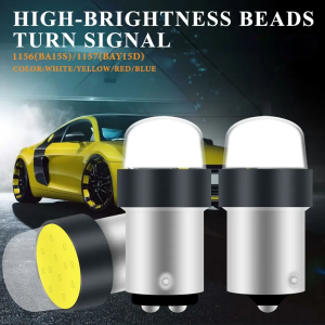 2pcs 1157 Flash led P21/5W BAY15D PY21W 1156 BA15S P21W COB LED Car Strobe Flash Bulb Brake Reverse Daytime Running Signal Light