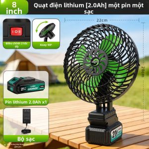 Greener | Quạt Cầm Tay Công Suất Cao Dùng Ngoài Trời