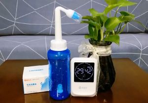 ORIGINAL Waterpulse Wash Nasal Nose Bottle 300ml Nasal Irrigation Sinus Rinse with Nasal Wash Salt for Adult Kids Sinus Allergies Cold Flu Clean Nose