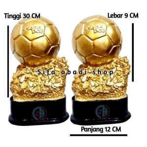 Trophy piala dunia Balondor Unik Aesthetic Murah 30 cm