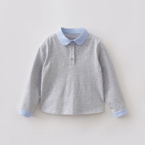 Marc&Janie | Checker Pattern Faux Layer T-Shirts Cotton