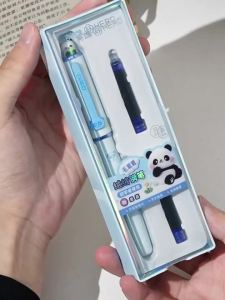 HERO | Bút Máy Hero P380 Fluffy Panda Với Thiết Kế Tiện Dụng Và Ngòi Ẩn Để Chỉnh Sửa Tư Thế Hộp Mực Có Thể Thay Thế Dành Cho Học Sinh