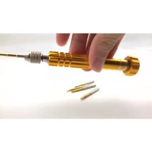 5 in 1 Mini Screwdriver Aluminum Alloy Precision Magnetic Screw driver Set for Watch Cell Mobile Phone DIY Mobile Repair Tools 5 in 1 Alloy Magnetic Disassemble Open Repair Screwdriver Tool Set for Cell Phones Eletronic Devices