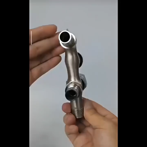 Kran Cabang Engkol Stainless Keran Shower Cabang Double Kran Tembok Kamar Mandi WC Mesin Cuci