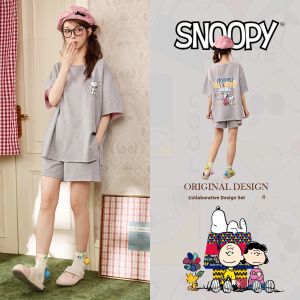 GONGDIE | Cooling Ladies Summer Sleepwear Set