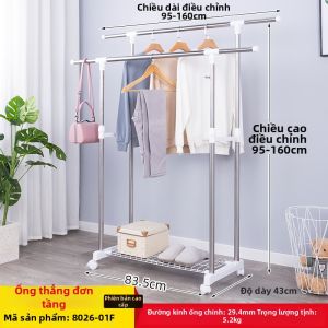  YYBAIO | Giá Phơi Quần Áo Inox Điều Chỉnh Được Đôi