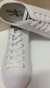 PALLAS X All White Shoe LOW CUT Canvas School Shoe | Kasut Sekolah Kanvas Putih Bertali Kasut Putih PX37204AW