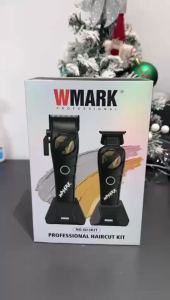 WMARK NG-8613 KIT Environmentally Battery Rechargeable Hair Clipper Mens Detail Trimmer Black High Speed Barber Kit