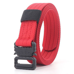 Adjustable 25mm Kids Tactical Belt Quick Release Buckle Waist Jeans Belt for Boys Girls Women Fashionable Man Belt