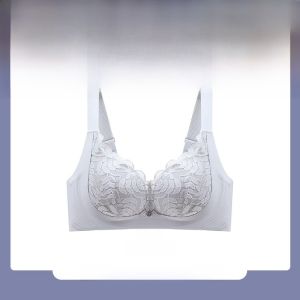 Wireless Latex Bra Thin Cup Womens Underwear Anti-Sagging Large Size Gathered Prevent Side Breast Summer Thin Model Gathering