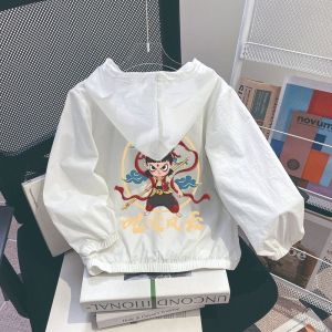 Childrens Lightweight Breathable Sun Protection Clothing Summer Thin Model 2023 New Middle Small Children Sunscreen Coat Outerwear