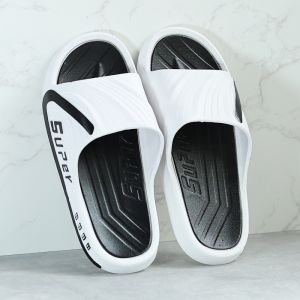 Mens Summer Outdoor Slippers Anti-Slip Soft Bottom Thick Heel Sports Driving Two-Way Use Comfortable Felted Surface Slippers