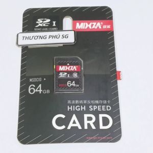 Thẻ nhớ máy ảnh SD 64GB Class 10 / Hiệu MIXZA chính hãng