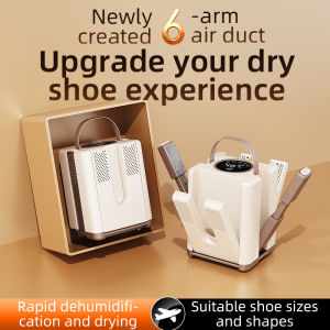 Electric Shoes Dryer 6 Arms Portable Foldable Telescopic Smart Heater Deodorizer Dehumidifier Shoe Drying Machine Foot Warmer