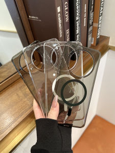 Ultra-Thin Transparent Magnetic Absorption Huawei Mate60 pro Phone Case New Arrival Simple Design Lightweight Protection Shell