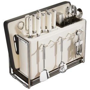 B&W | Multi-function Kitchen Knife Storage Rack
