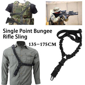One Single Point Bungee Rifle Sling Strap Rope Outdoor Diagonal Tactical Rope With Length Adjuster
