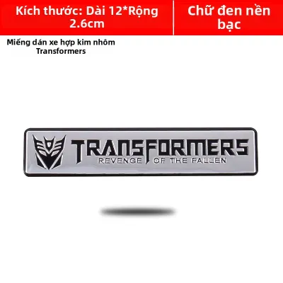 Miếng Dán Xe Hợp Kim Nhôm 3D Hình Biến Hình Đánh Dấu Vết Trang Trí Cá Nhân Hóa Sửa Đổi Cho Xe Hơi Phụ Kiện Nội Thất