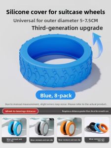 MONLEYTA | Silicone Rubber Cover Protective Sleeve For Luggage Wheel Small Size Quiet Universal Wheel Replacement Parts For Suitcase