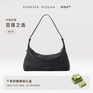 VH Womens Casual Hobo Bag Top Layer Tanned Cowhide Shoulder Bags for Commuting And Daily Use Soft Leather Pure Color