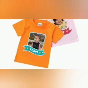 Kaos Anak Gratis Sablon Photo dan Nama Cotton combed 30s 1-11 Tahun
