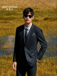 Soft Wool Business Suit for Men