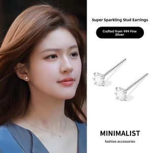 DAISY DREAM | Hypoallergenic 999 Silver Ear Studs