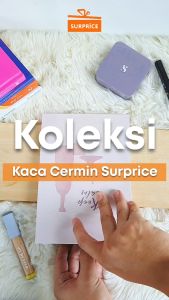 Surprice Cermin Lipat Motif Wajah Bear / Cermin Rias Lipat Portable