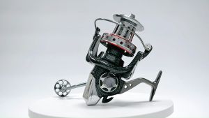 Fishdrops Surf Spinning Reel Size 10000 12000 Saltwater Fishing Reels Full Metal Frame 22 LBs Max Drag 10+1 Stainless BB Ultra Smooth Powerful High Capacity Long Casting Spinning Reels