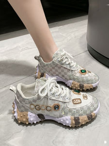 Paris Dad Shoes Womens 2025 New Summer Mesh Breathable Heavy Duty Street Style Super Popular Sport Shoes Casual Fashionable