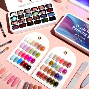 limegirl | LIMEGIRL 24 Color Gradient Painting Gel Nail Art Design Wash-Free Painting Gel for Nail Art DIY Gradient Pattern Gel