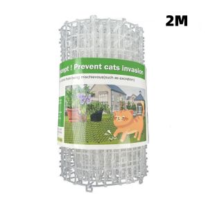 2M Balcony Anti Cat Thorn Mat Plastic Scarer-Spike Tool Drive Away Cat Dogs Prevent Sabotage Household Garden Anti-Cat Dog Grid