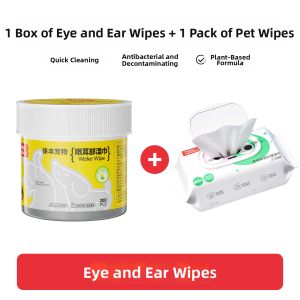 HELLOLEIBOO | Antibacterial Tear Stain Remover Wipes for Pets