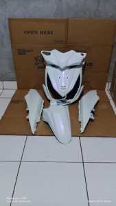 cover fulset body halus Honda beat fi putih lembayung ungu th 2013-2016