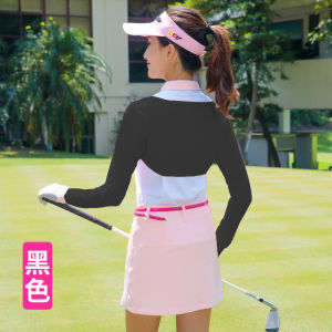 Womens Golf Ice Silk Sun Protection Sleeve Covers Shoulder Shawl Outdoor Sports Cycling Long Sleeve Fitness Apparel