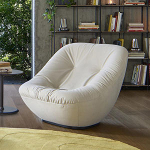 Casual Rotating Fabric Sofa Chair Bonnie Single Person Combination Chair Luxury Small Apartment Living Room Wooden Structure Sponge Filling