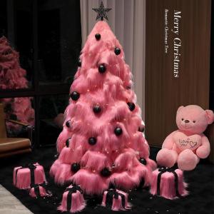 Decorative Large Plush Christmas Tree for Scene Setup