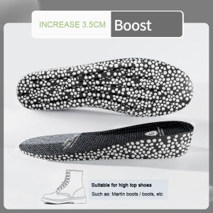 Heighten Running Insole for Shoes PU Popped Rice Particle Foam Breathable Soft Hiking Protects Knees Templates Feet Men Women