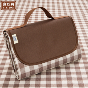 Outdoor Kids Student Park Beach Gingham Portable Camping Moisture-Proof Cushion Waterproof and Sandproof Picnic Mat Floor Mat
