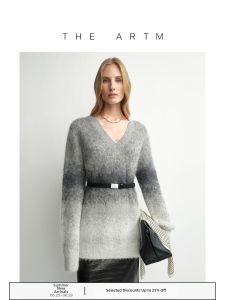 Hand-drawn Artistic Jacquard Alpaca Wool Brushed Black White Gradient Knit Top